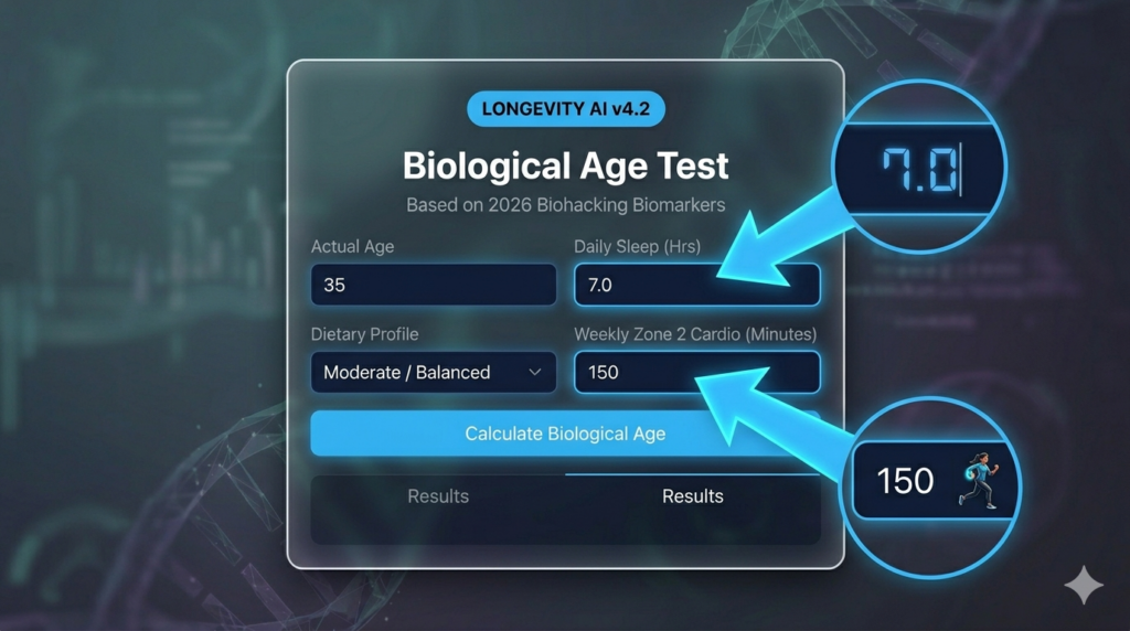 Biological Age Calculator 2026 | Test Your Longevity Score